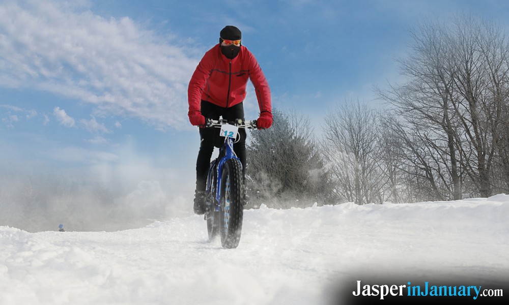 Jasper Fat Biking in January
