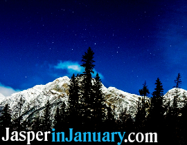 Stargazing in Jasper National Park during January
