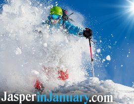 Skiing and Snowboarding in Jasper in January